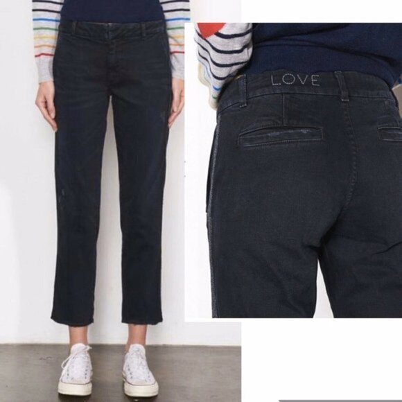 New Sundry Denim Le Soleil Black Pants NWT Size 24 - Picture 1 of 14